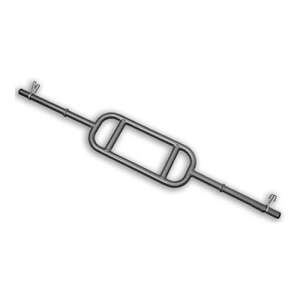 GazoFitness® Biceps and Triceps Bar, 130cm long, 30mm diameter, with 4 grip positions - Barbell Bar