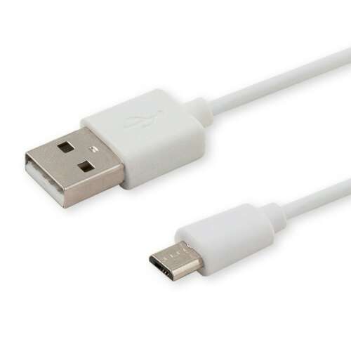 Cablu USB la micro USB SAVIO CL-123, alb, 1 metru, 2.1A