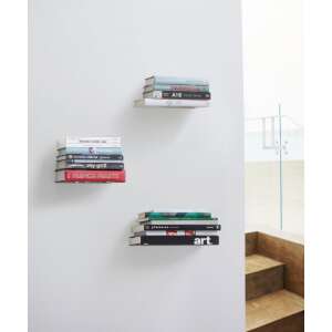 Umbra Conceal Large Lebegő Könyvespolc Szett Ezüst