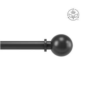 UMBRA BOLAS függönyrúd, matt fekete, 91-183 cm, teleszkópos, kerek végződések, környezetbarát felületkezelés - Dekoráció
