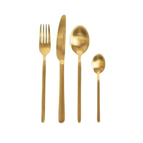 KARE GLORIA MATT GOLD evőeszközkészlet, 4 darab, arany, rozsdamentes acél