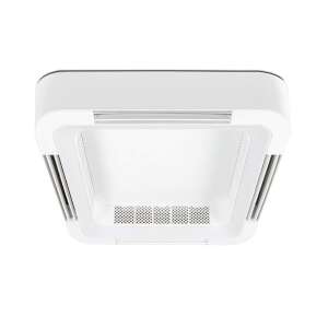 FANLIGHT mennyezeti lámpa ventilátorral, fehér, négyzet alakú, modern design - Mennyezeti ventilátor