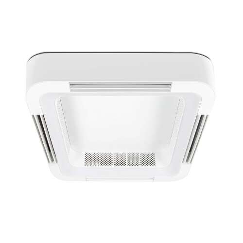 FANLIGHT mennyezeti lámpa ventilátorral, fehér, négyzet alakú, modern design - Mennyezeti ventilátor