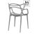 Modesto Design HILO szürke polipropilén karfás szék