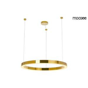 MOOSEE RING LUXURY 90 arany függőlámpa, modern design, kerek forma, LED fényforrás - Moosee