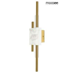 MOOSEE EVANS fehér / arany fali lámpa, modern design, márvány alap, arany díszítés, LED világítás - Moosee