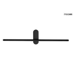 MOOSEE TOBIA fekete fali lámpa, modern design, minimalista stílus, LED világítás, 360 fokos forgatás - Moosee