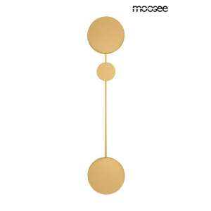 MOOSEE SHADOW 2 arany fali lámpa, modern design három kerek árnyékolóval, minimalista stílusban - Moosee