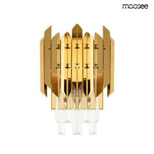 MOOSEE MAJESTIC arany fali lámpa, modern design kristály díszítéssel - Moosee