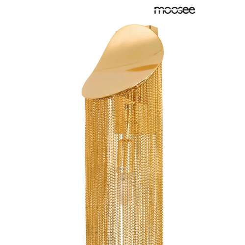 MOOSEE LAMBADA arany fali lámpa láncos dizájnnal