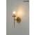 MOOSEE TORCH arany fali lámpa, modern, elegáns, üveg árnyékoló, arany acél, E14 izzó, max. 40W