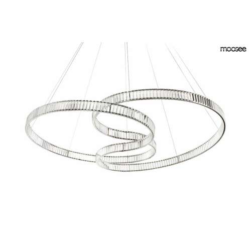 MOOSEE WAVE 160A króm függőlámpa, modern design kristályokkal - Lámpa és világítás