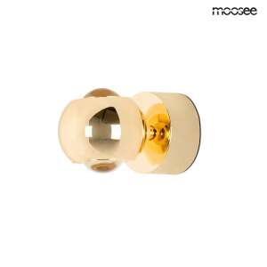 MOOSEE EOS arany fali lámpa, modern design, acél és üveg, állítható árnyékoló, érintéses vezérlés, arany szín - Moosee