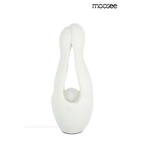 MOOSEE MYKONOS állólámpa, fehér, modern design, egyedi forma, gyantából készült, tejüveg árnyékoló