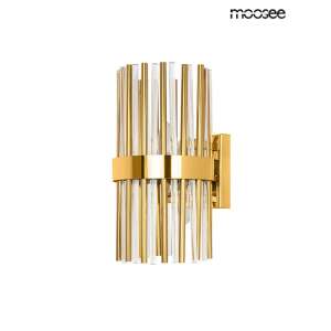 MOOSEE GARDA fali lámpa arany színben, kristály rudakkal - Moosee