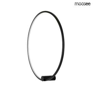 MOOSEE HOOP 60 fekete fali lámpa, modern design, kör alakú, acél, LED fényforrás - Moosee
