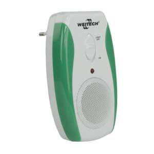 Weitech WK0190 ultrahangos kártevőriasztó beltéri használatra, hatékony egér, bolha, kullancs, pók és mászó rovarok ellen - Weitech