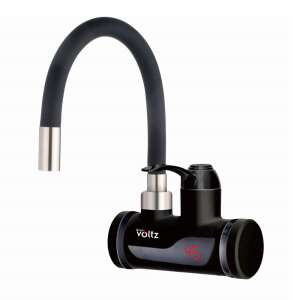 Oliver Voltz OV57100I black instant water heater, wall mounted, 3300W, 30-60C, flexible silicone hose, IPX4 - Faucet