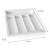 Kinghoff KH 1746 Expandable Bamboo Cutlery Organizer, White 106421627
