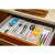 Kinghoff KH 1746 Expandable Bamboo Cutlery Organizer, White 106421627