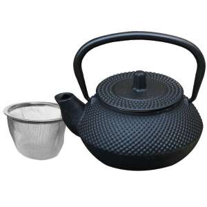 Kinghoff KH 1817 cast iron teapot with filter, black - Kinghoff
