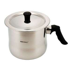 Kinghoff KH 3110 1-Liter Stainless Steel Milk Boiler with Lid - Kinghoff