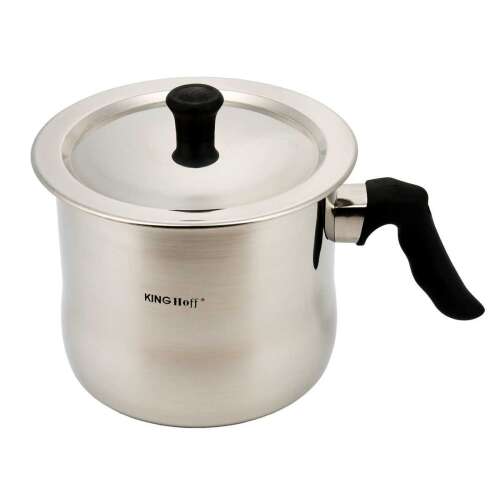 Kinghoff KH 3110 1-Liter Edelstahl Milchkochtopf mit Deckel
