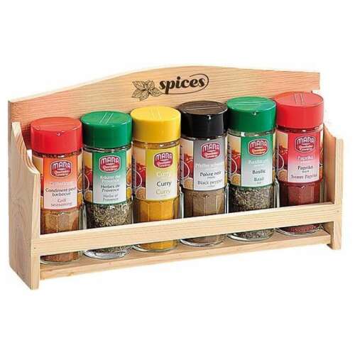 Fűszertartó állvány 6 üveggel, Kesper 13055 fűszertartó