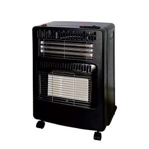 Elite EGERH-1218 gas and electric heater, 4200W, 3 heat settings, infrared ceramic plates, black - Space Heater