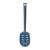 Tasty 678130 Forgató spatula, blue, non-stick, heat resistant, slotted, angled edge, back view