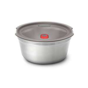 Food Box Black+Blum Meal Prep FBSS-BL-L017, 950 ml, rotund, la cuptor, fără BPA, oțel inoxidabil, gri/roșu 106421994 - Caserole
