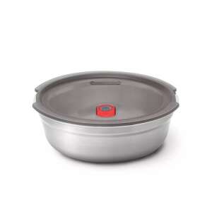 Food Box Black+Blum Meal Prep FBSS-BL-S017, 650 ml, rotund, la cuptor, fără BPA, oțel inoxidabil, gri/roșu 106422003 - Caserole