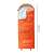 Springos® Cs0120 Turista Schlafsack, orangefarbener Schlafsack mit grauer Innenausstattung, Vorderansicht mit Abmessungen