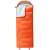 Springos® Cs0120 Turista hálózsák, orange sleeping bag with gray lining, front view