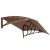 Springos entrance canopy 80x120cm - Brown 132092678
