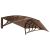 Springos brown polycarbonate door awning