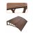 Springos Entrance canopy 80x150cm - Brown 132092694