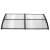 Springos® Ha7480 100 x 200 cm black polycarbonate canopy for door from above