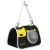 Springos Pa0234 fekete-sárga kisállat hordozótáska vállpánttal