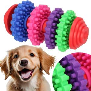 Springos® dog chew toy, colorful rubber chew toy for dogs, multi-colored dog chew toy - Pet Care