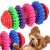 Springos® dog chew toy, colorful rubber chew toy for dogs, multi-colored dog chew toy