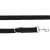 Springos® black nylon dog leash with metal hardware, 10 meter long, for large dogs