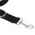 Springos® black nylon dog leash with metal hardware, 10 meter long, for large dogs