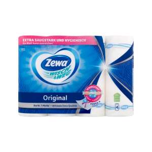 Háztartási papírtörlő kéztörlő 2 rétegű 4 tekercs/csomag Wish&amp;Weg Original Zewa fehér 106472334 - Papírtörlő
