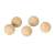 Set of 5 wooden balls for balance board maze