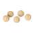 Set of 5 wooden balls for balance board maze