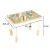 Ikonka Lulilo Montessori Activity Table Dimensions