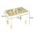 Ikonka Lulilo Montessori Activity Table with Dimensions