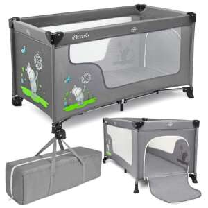 Piccolo Foldable Travel Cot with Mattress #grey