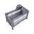 Piccolo travel cot with canopy, grey with stars